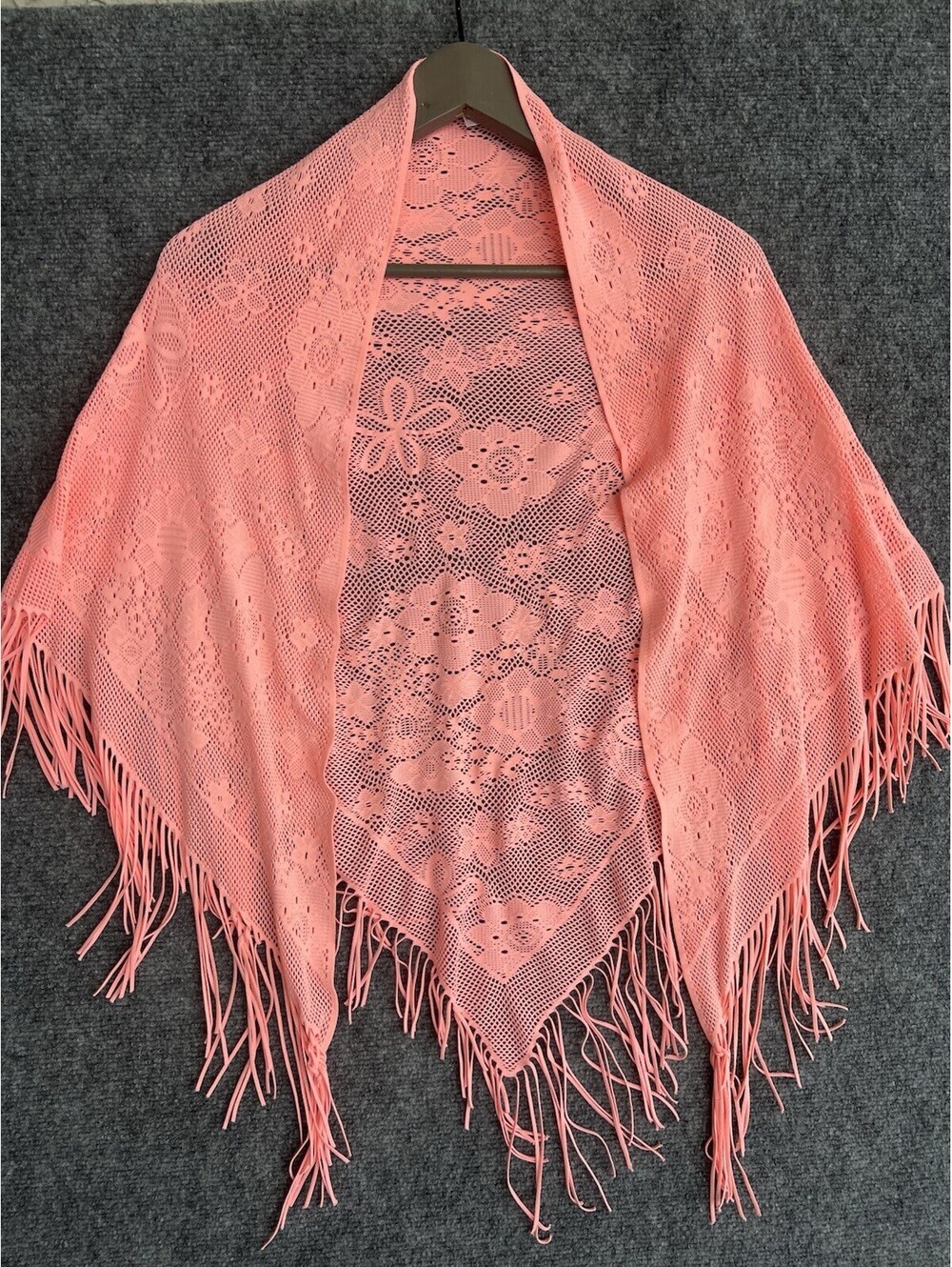 Victoria's Secret Wrap Swim Coverup Womens Orange Peach Fringe One Size.